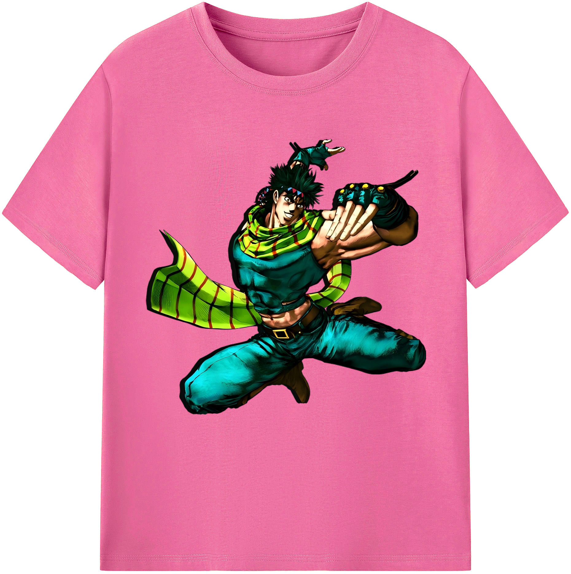 （画像用） ジョジョの奇妙な冒険 ジョセフ?ジョースター JoJo's Bizarre Adventure Joseph Joestar レディースカジュアルプリントTシャツ（綿100％）